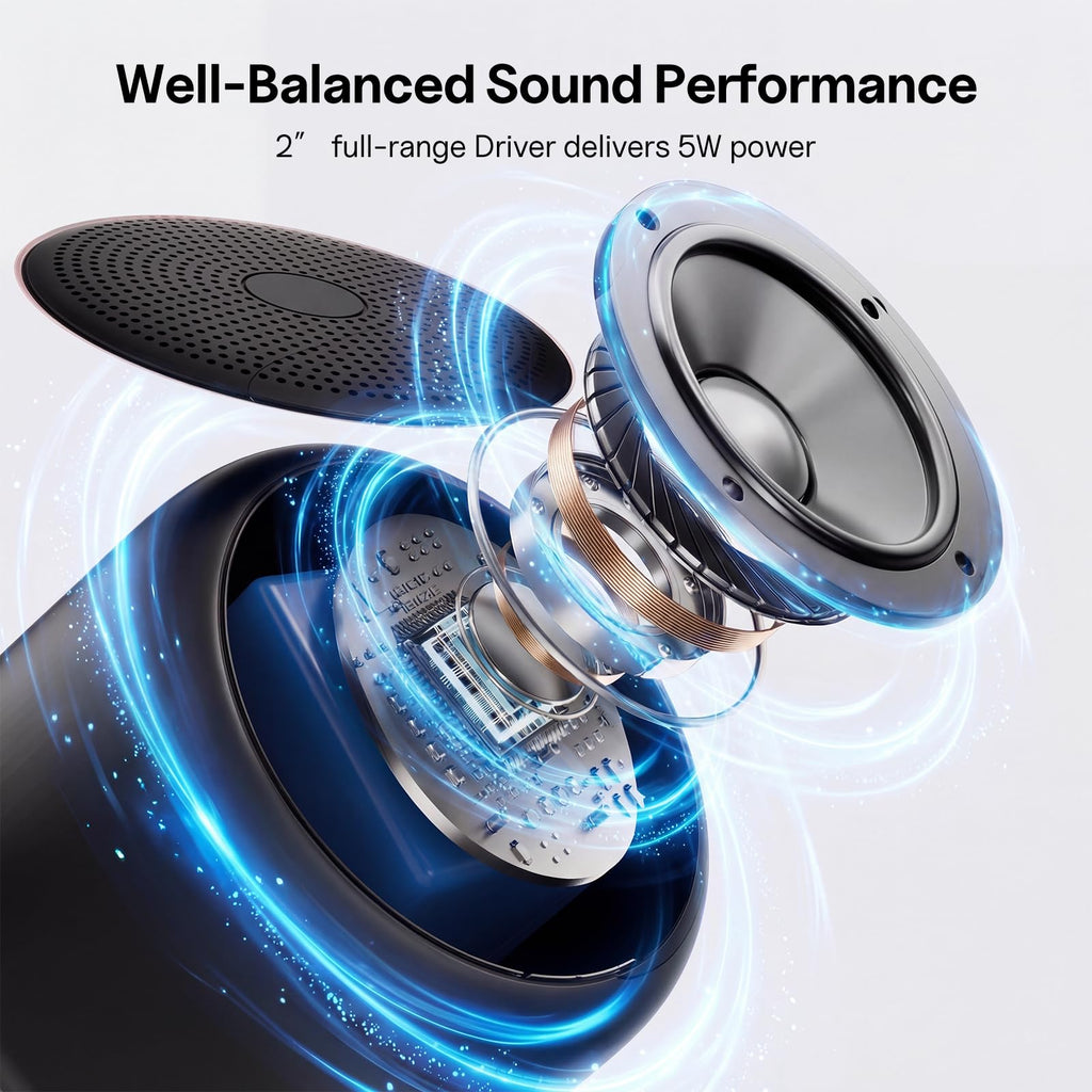 Portable Bluetooth Speakers with Strap Black B338