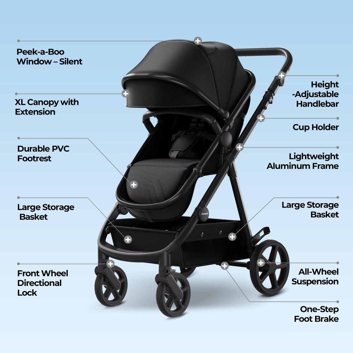 Baby Stroller with Car Seat Adapter V15134