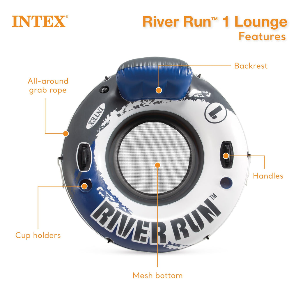 Inflatable Floating Lounge with Built-in Cup Holders U792721