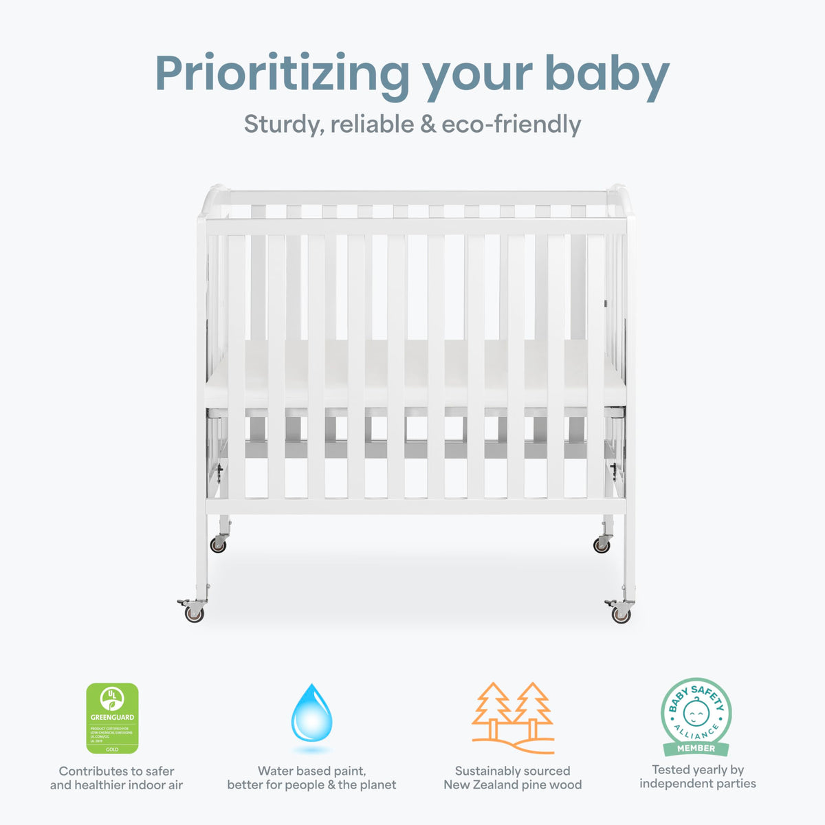 Mini Folding 3-in-1 Portable Baby Crib H50057
