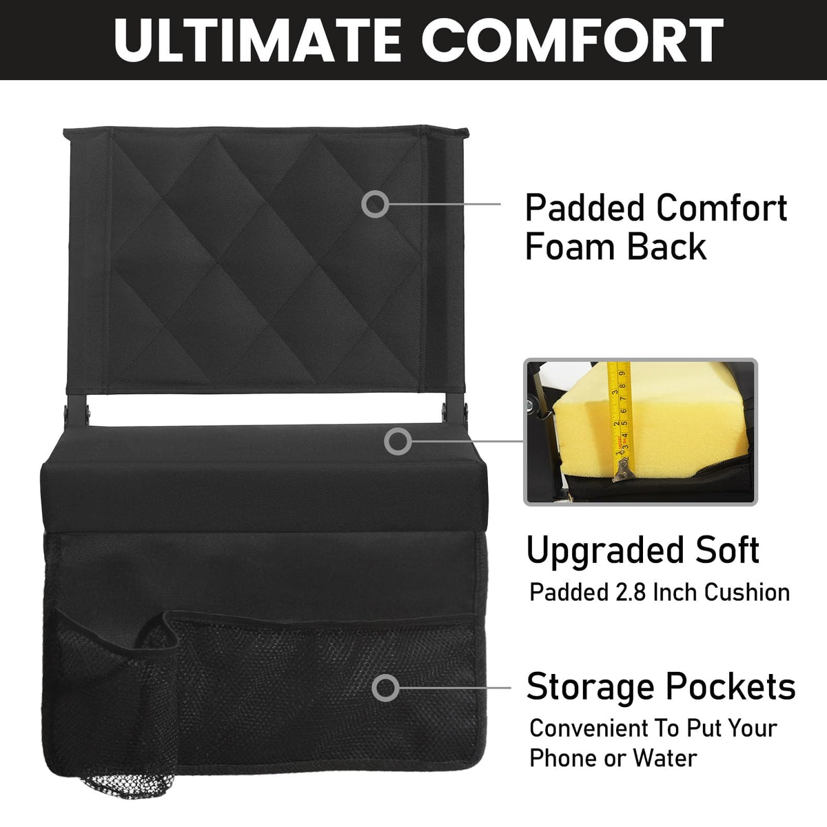 Padded Bleacher Seat Cushion N24110