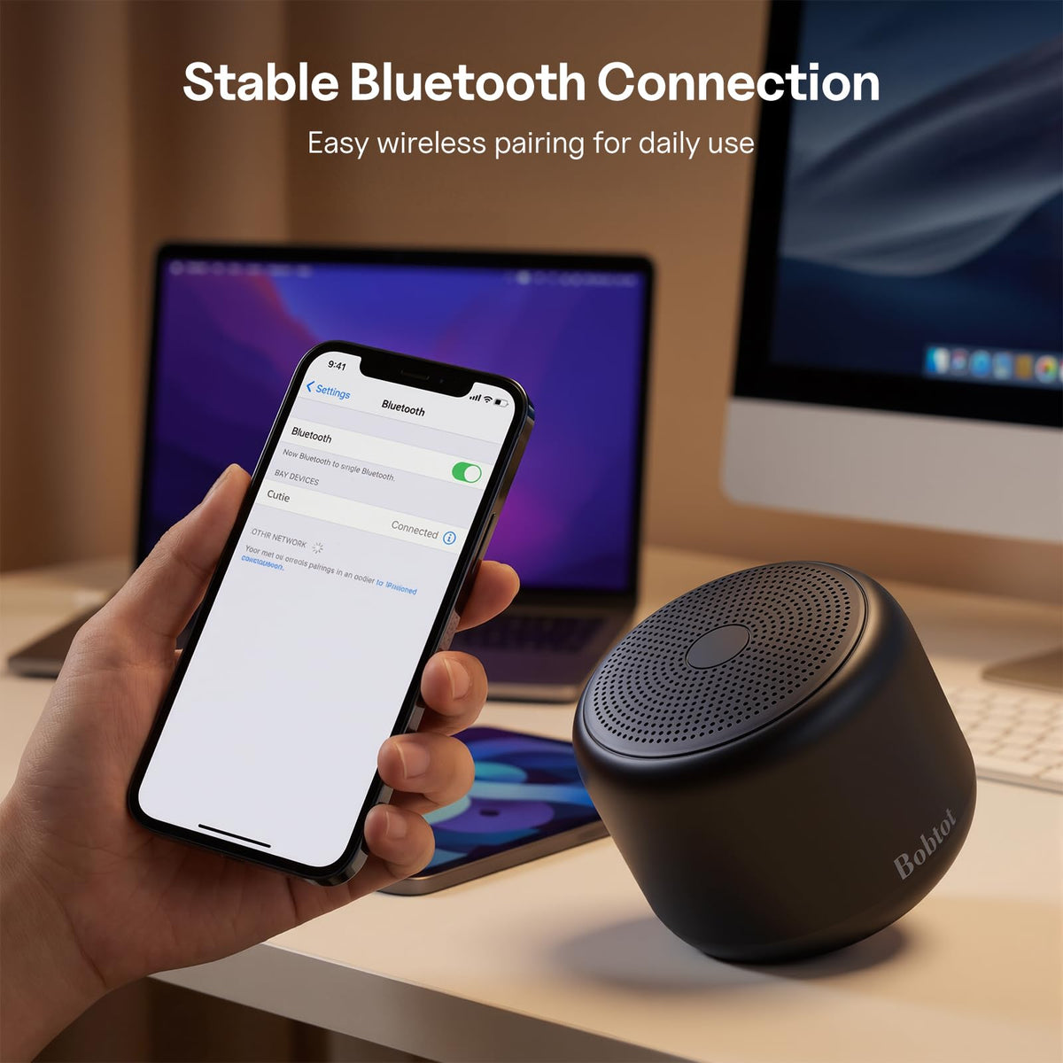 Portable Bluetooth Speakers with Strap Black B338