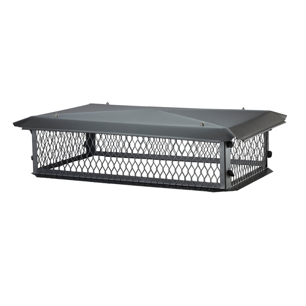 Black Galvanized Steel Multi-Flue Chimney Cover M939718