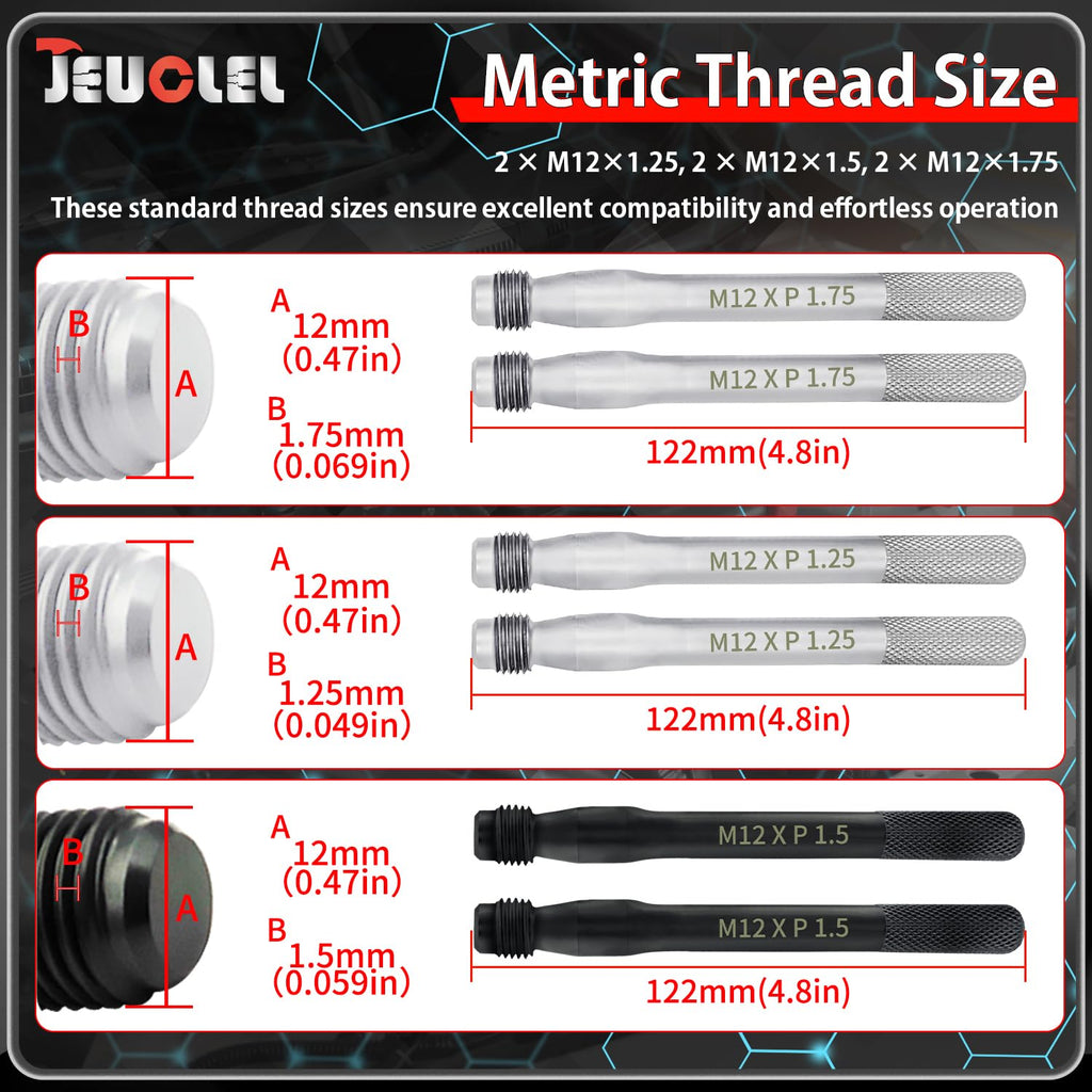 Wheel Stud Alignment Pin Set M12x1.25 M12x1.5 M12x1.75 B7268
