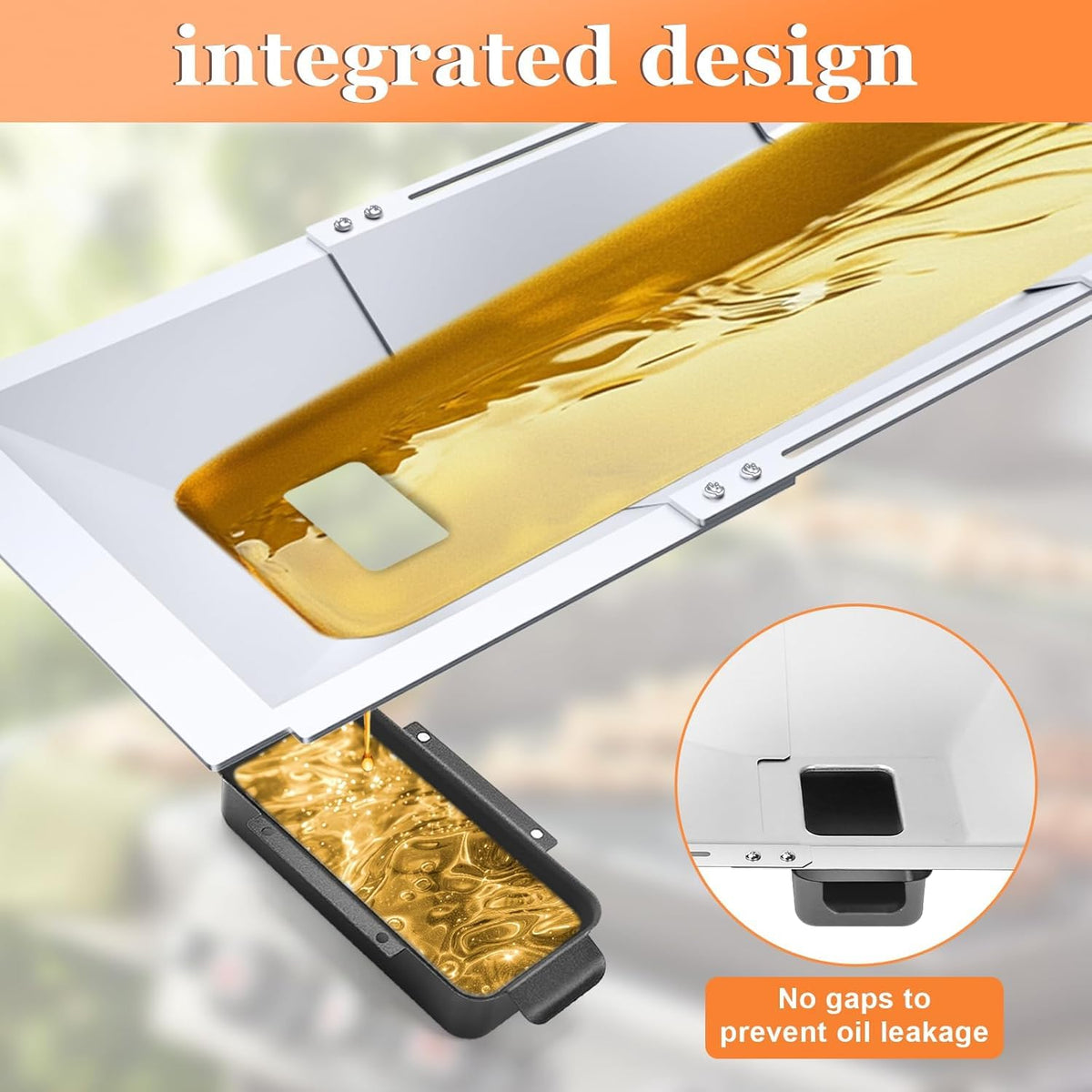 Universal Grease Tray with Catch Pan Adjustable Drip Pan for Gas Grill Q859086