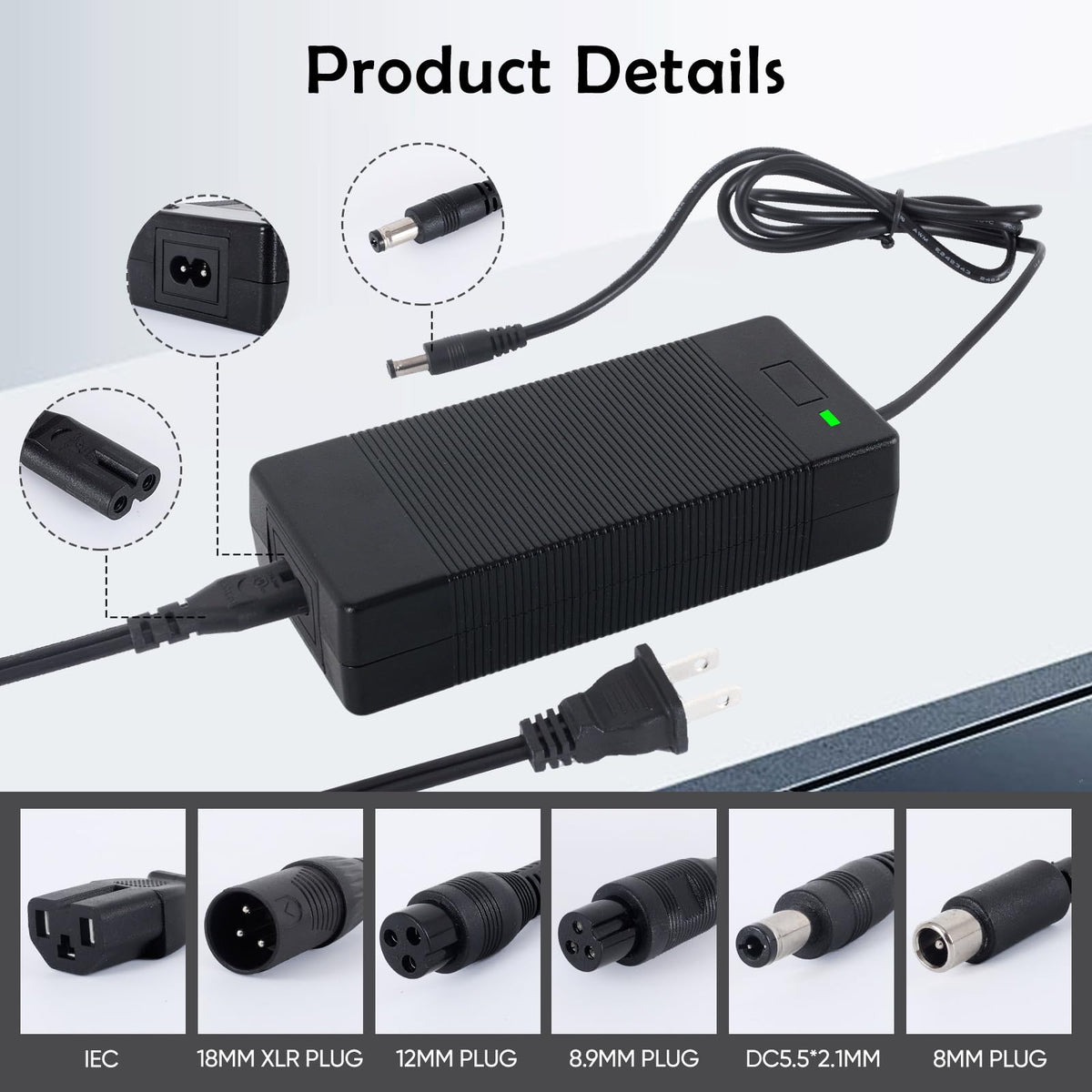 42V 2A 6-Prong Charger F52944