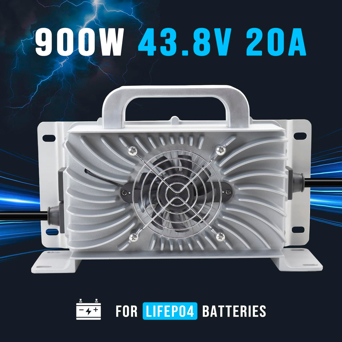 43.8V 20A Lithium Onboard Battery Charger IP67 Waterproof Smart Charger Y2638