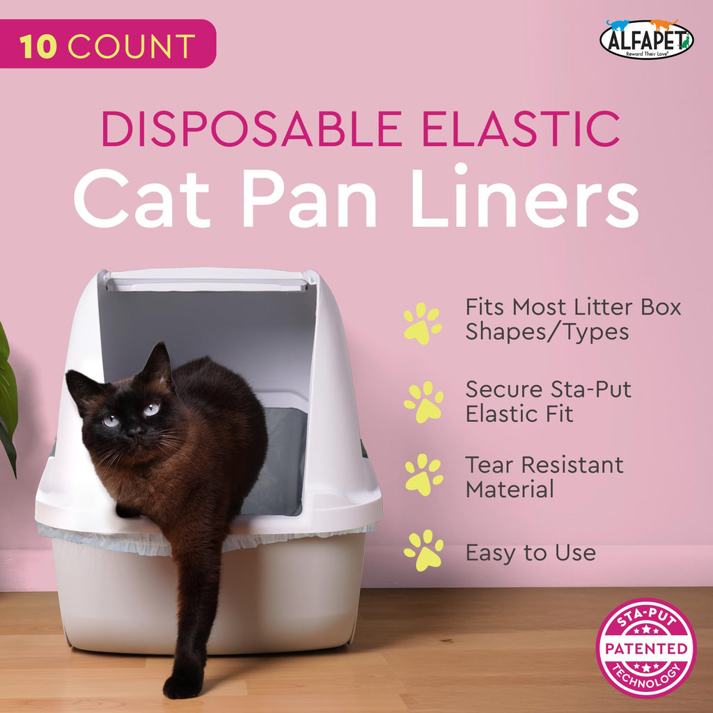 Elastic Cat Litter Box Liners Extra Giant 10 Count C277709