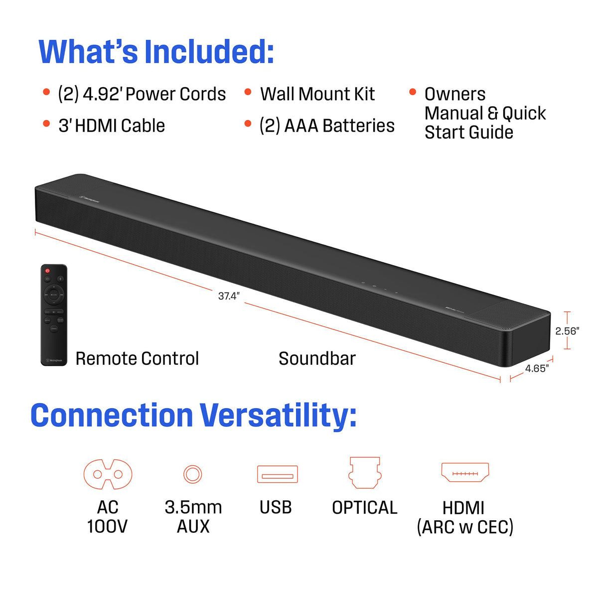 4K 50 Inch TV and 3.1.2 Sound Bar K5964