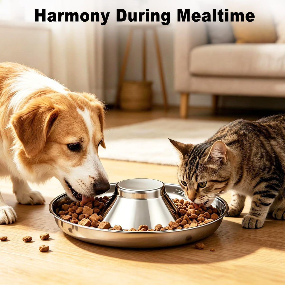 Stainless Steel Multi-Pet Feeding Bowl Y652