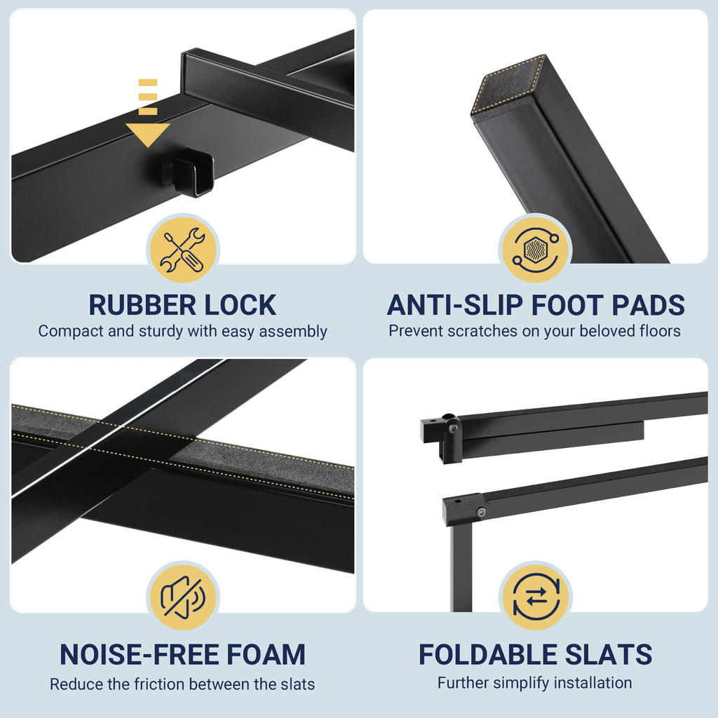 Metal Full Size Platform Bed Frame I94737