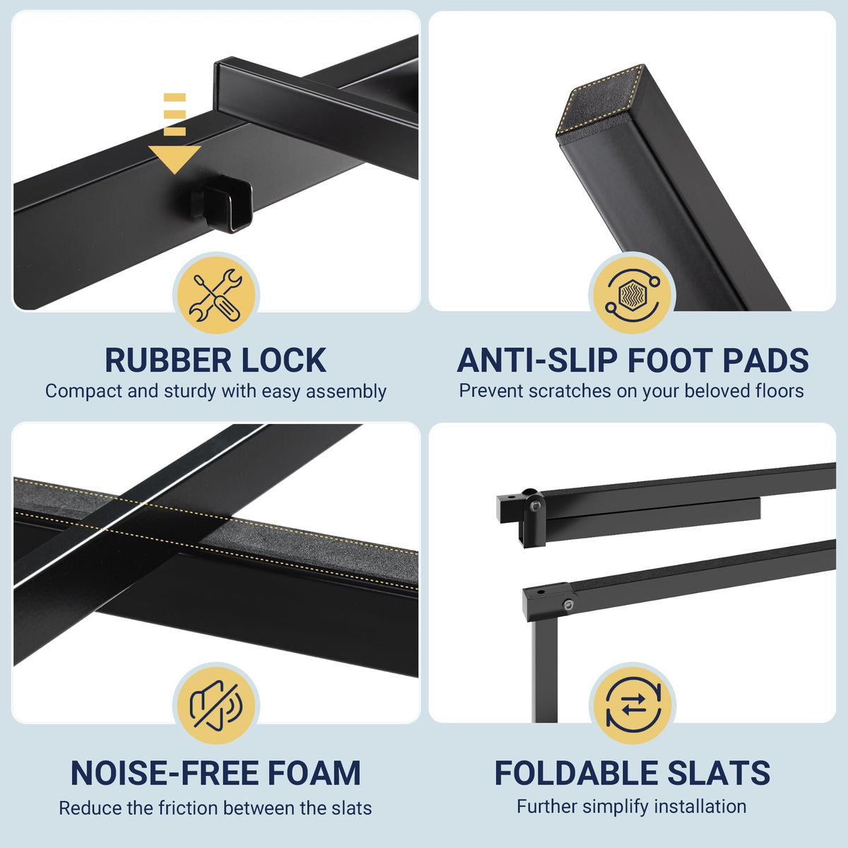 Metal Full Size Platform Bed Frame I94737