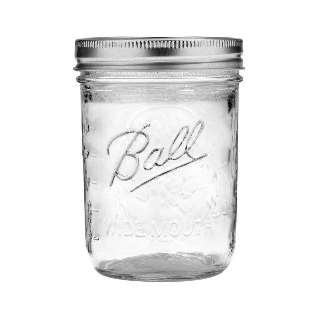 Wide Mouth Pint Canning Jars, 12 Pack, Clear C6981