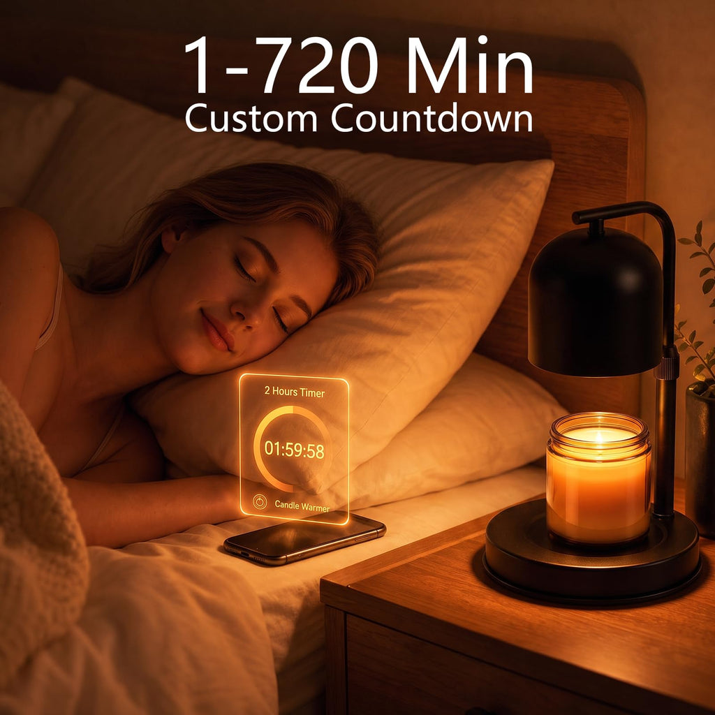 Adjustable Height App Controlled Candle Warmer Lamp with Timer W816980