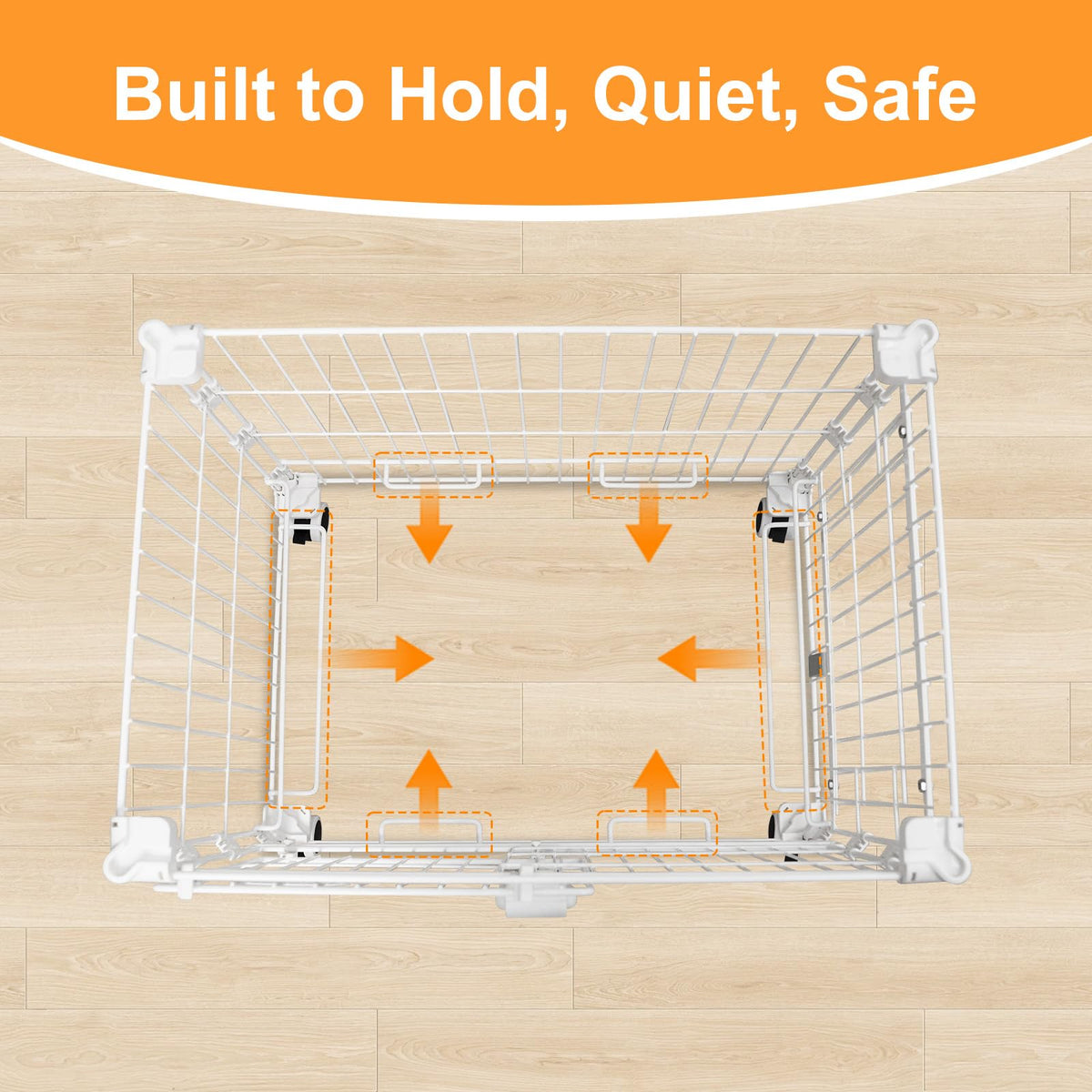 24 Inch White Puppy Crate D80594