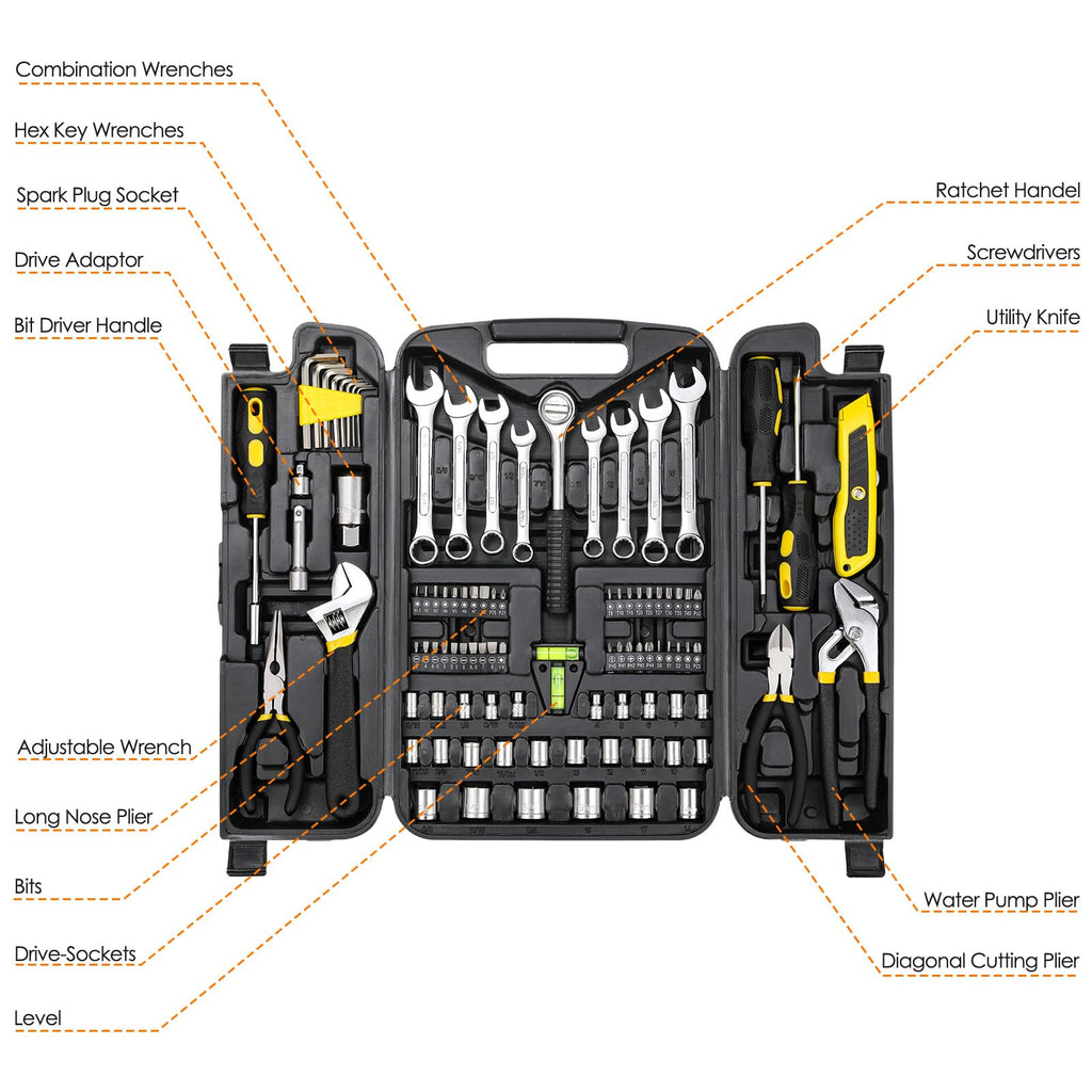 95-Piece Mechanic Tool Set with Storage Case J6672