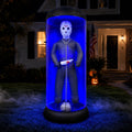 7.6FT Halloween Inflatable Outdoor Decoration with Blue LED Lights T62865