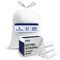 4-6 Gallon White Drawstring Bags U481