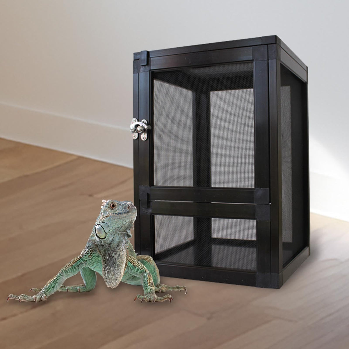 Black Aluminum Alloy Mesh Screen Habitat Cage K835