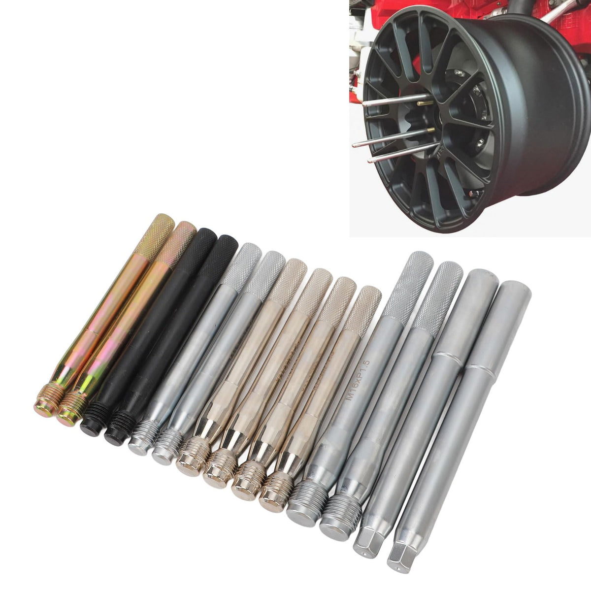 14 PCS Carbon Steel Wheel Alignment Pin with Storage Case I932460