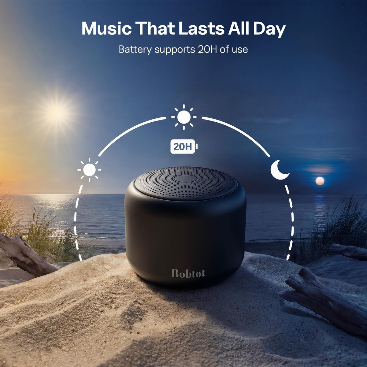 Portable Bluetooth Speakers with Strap Black B338
