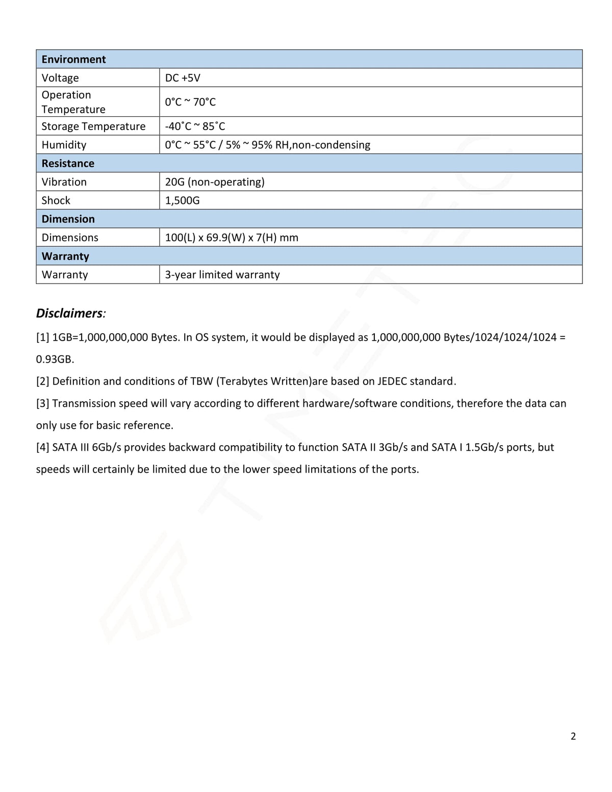 1TB 2.5 Inch SATA III Internal SSD M7352