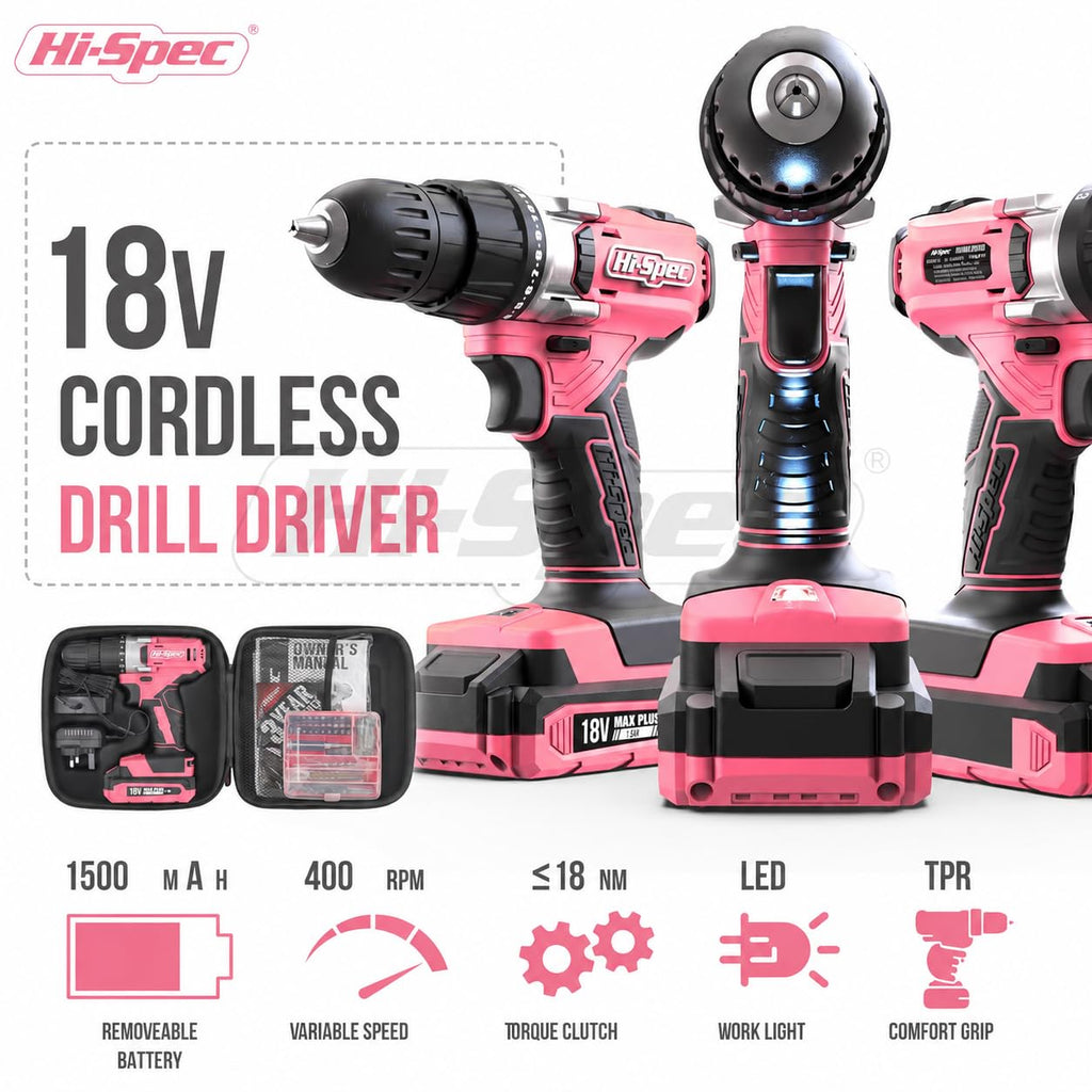 18V Cordless Drill Driver Set F7808