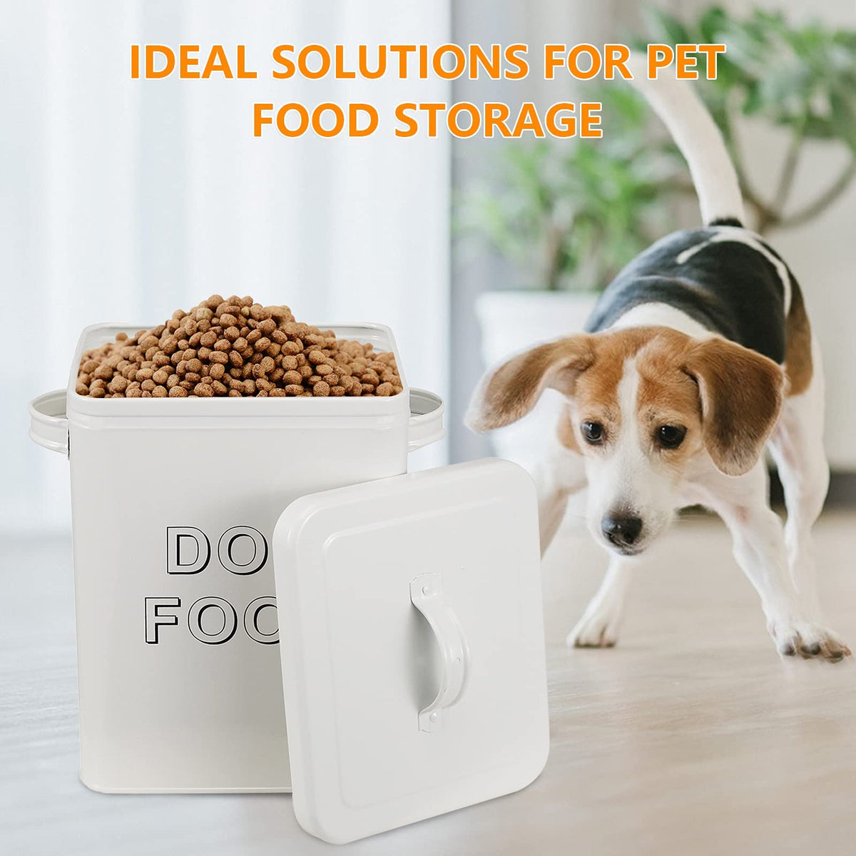 Metal Airtight Dog Food Storage Container 6 lbs Z6127