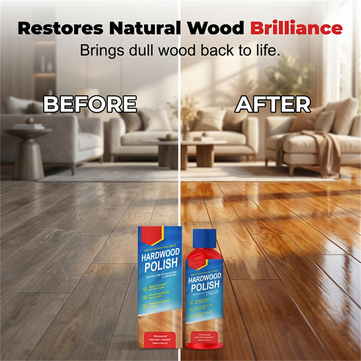 High-Gloss Wood Polish for Floors V514527