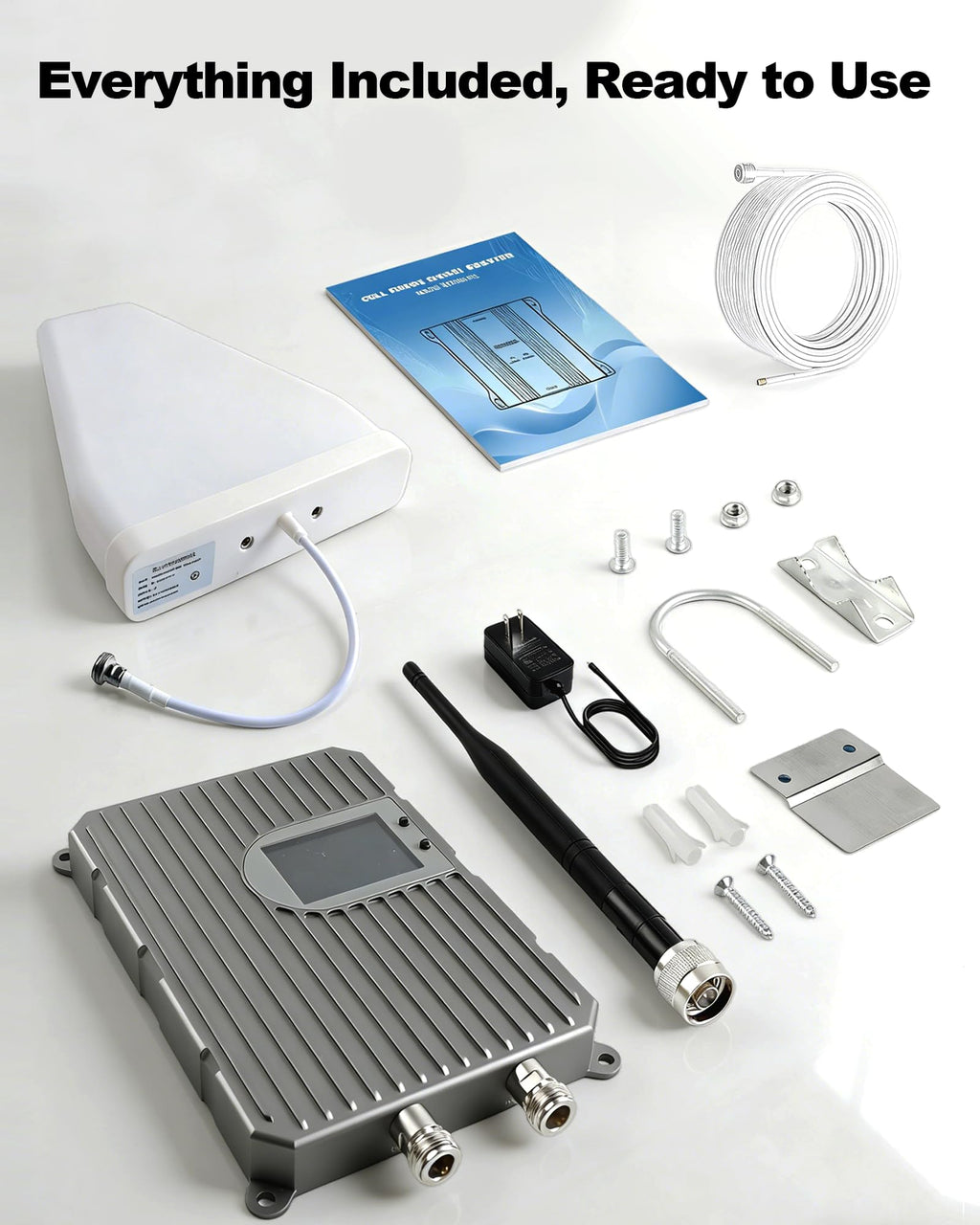 Cell Phone Signal Booster Up to 3000 Sq.Ft 4G LTE 5G Cellular Repeater N9641