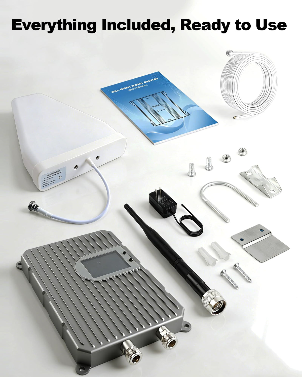 Cell Phone Signal Booster Up to 3000 Sq.Ft 4G LTE 5G Cellular Repeater N9641