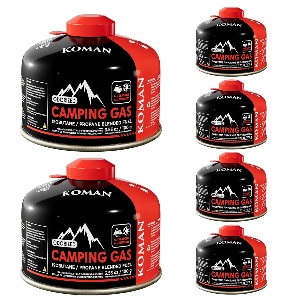 230 Gram Isobutane Butane Propane Camping Fuel Canister Pack of 6 C160216