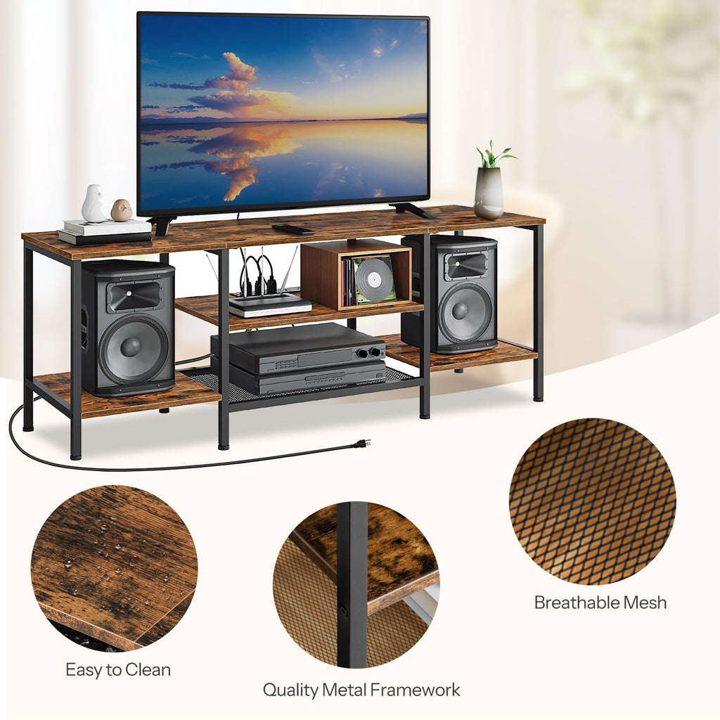 TV Stand with Power Outlets to 65 Inches Y3386