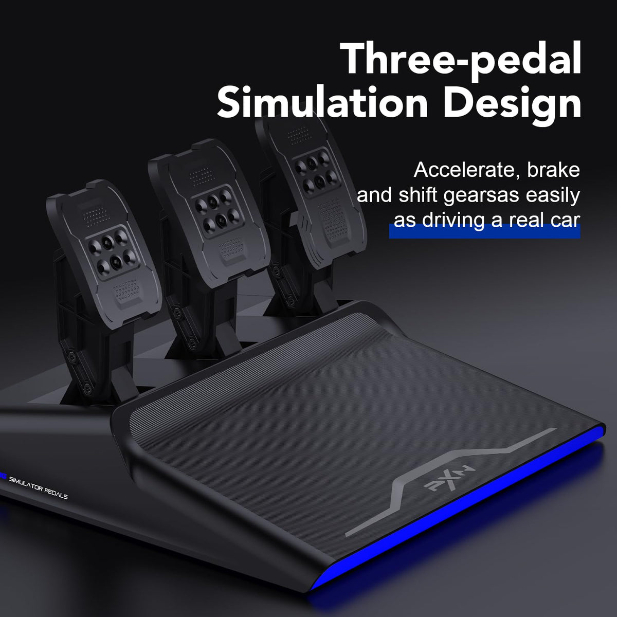 Force Feedback Racing Wheel with Pedals and Shifter K163118