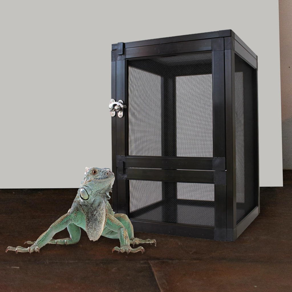 Black Aluminum Alloy Mesh Screen Habitat Cage K835