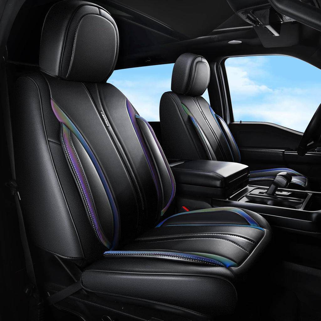 Nappa Leather Car Seat Covers 5 Seats Full Set B136