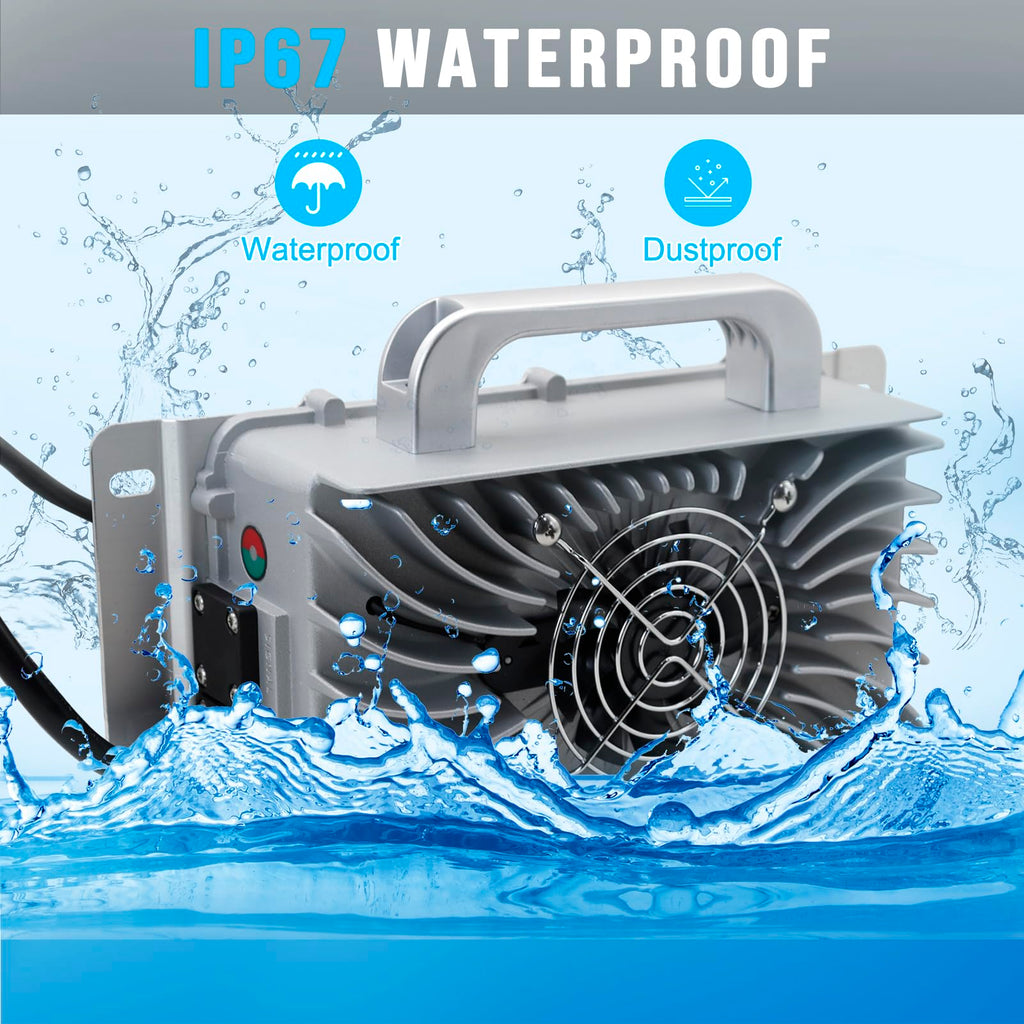 43.8V 20A Lithium Onboard Battery Charger IP67 Waterproof Smart Charger Y2638