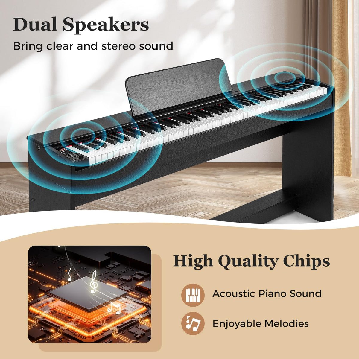 88 Key Weighted Hammer Action Digital Piano B728599