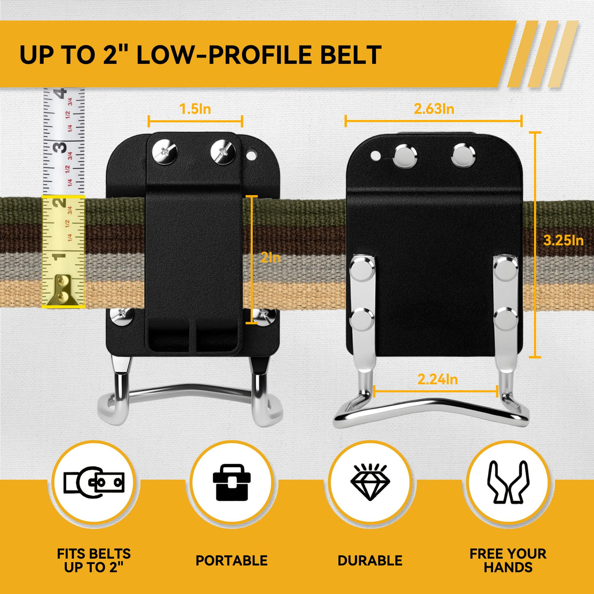 Heavy-Duty Tape Measure and Hammer Holder W4964