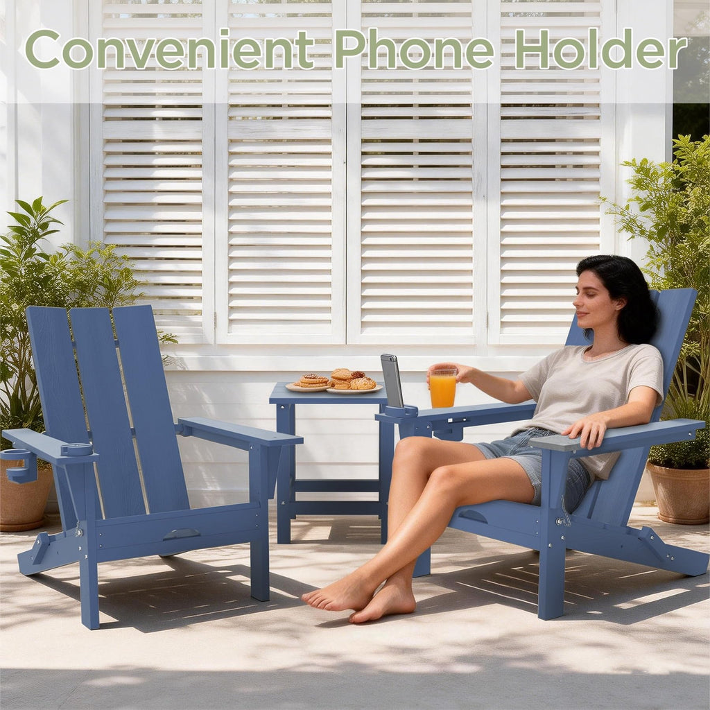 Folding Adirondack Chair with Cup Holder P701142