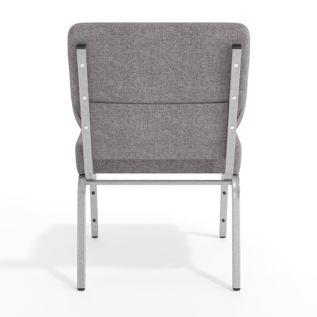 4 Pack Stacking Church Chair in Gray Fabric N6641