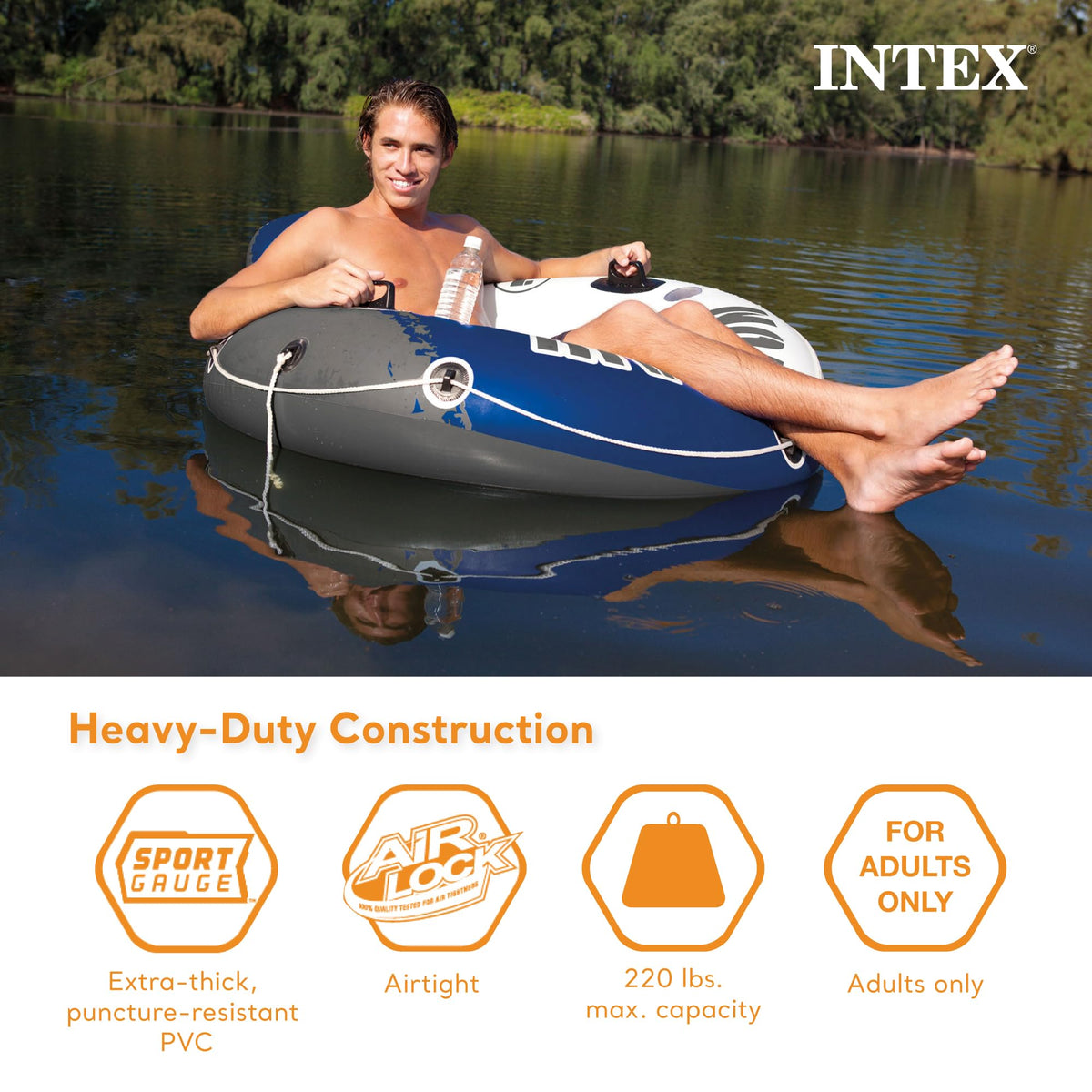 Inflatable Floating Lounge with Built-in Cup Holders U792721
