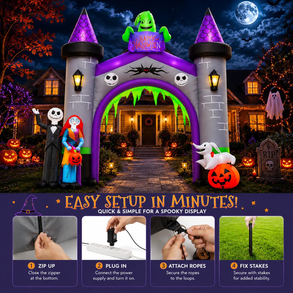 12FT Inflatable Archway with LED Light I58487