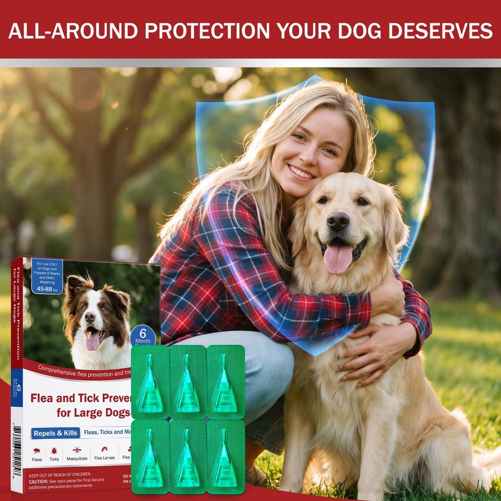 Flea and Tick Prevention for Large Dogs 45 to 88 lbs L6804