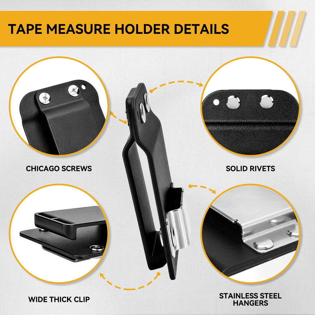 Heavy-Duty Tape Measure and Hammer Holder W4964