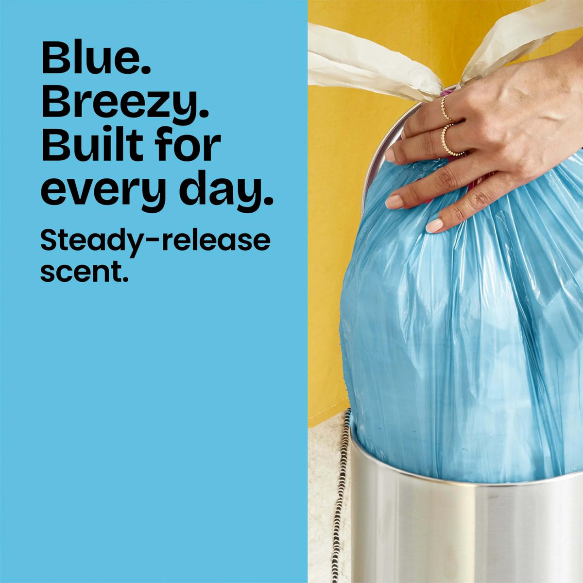 Small 4 Gallon Drawstring Trash Bags 80 Count H2003