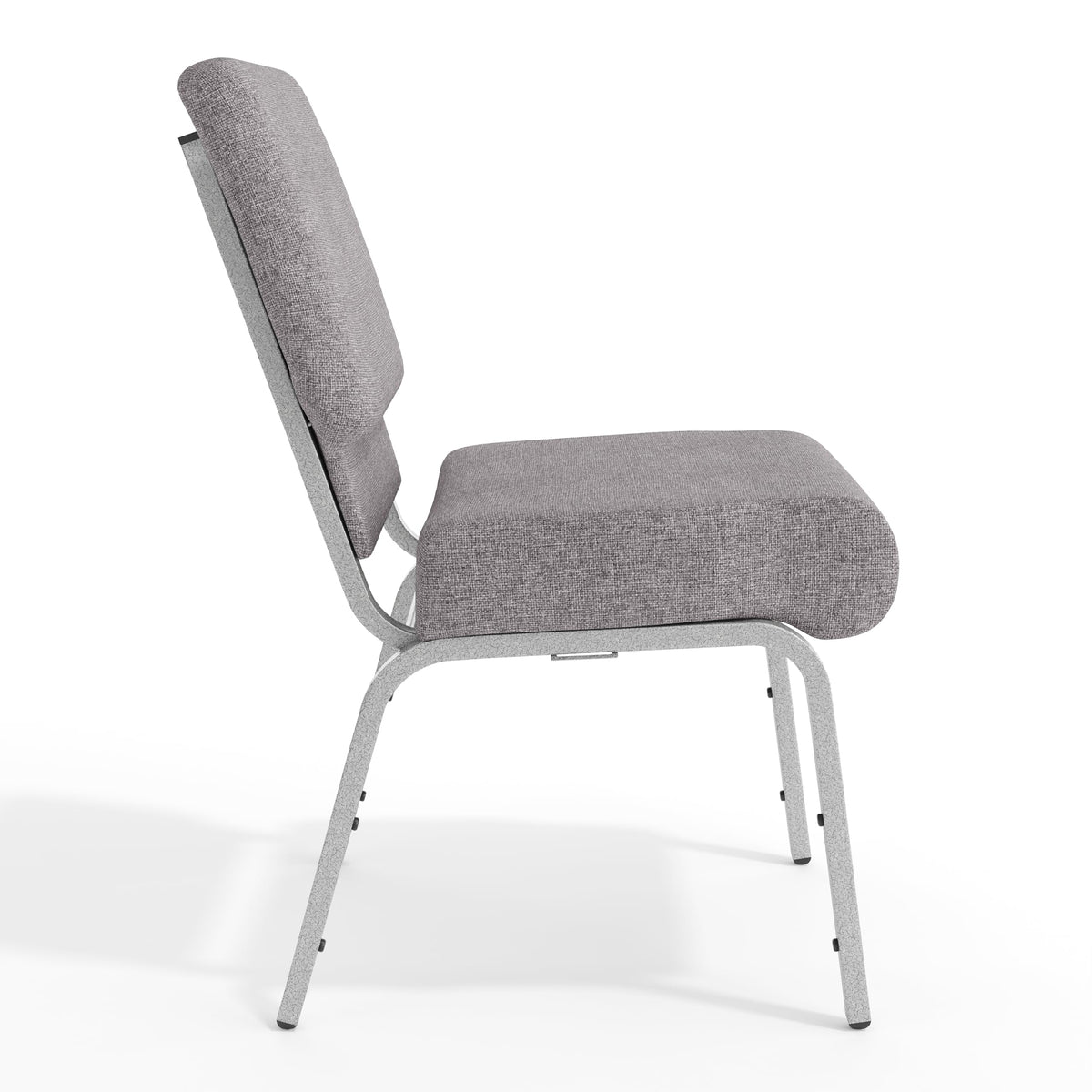 4 Pack Stacking Church Chair in Gray Fabric N6641