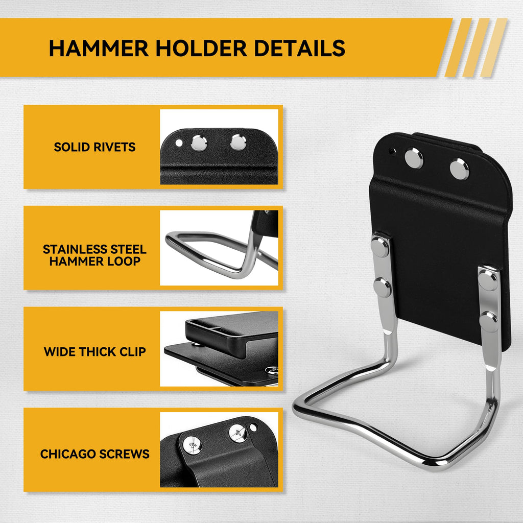 Heavy-Duty Tape Measure and Hammer Holder W4964
