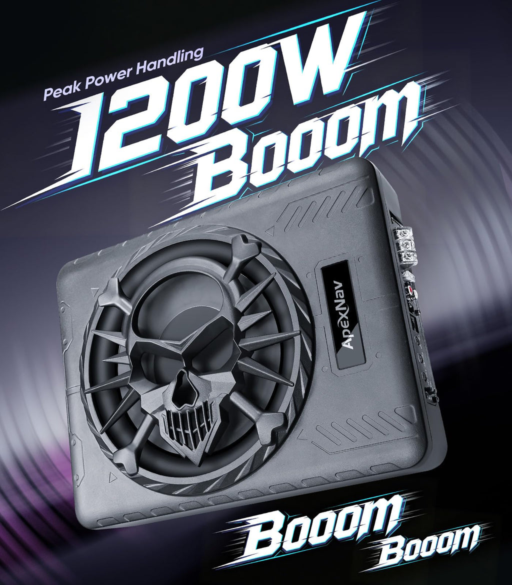 1200W Under Seat Car Subwoofer with LED Ambient Light N48547