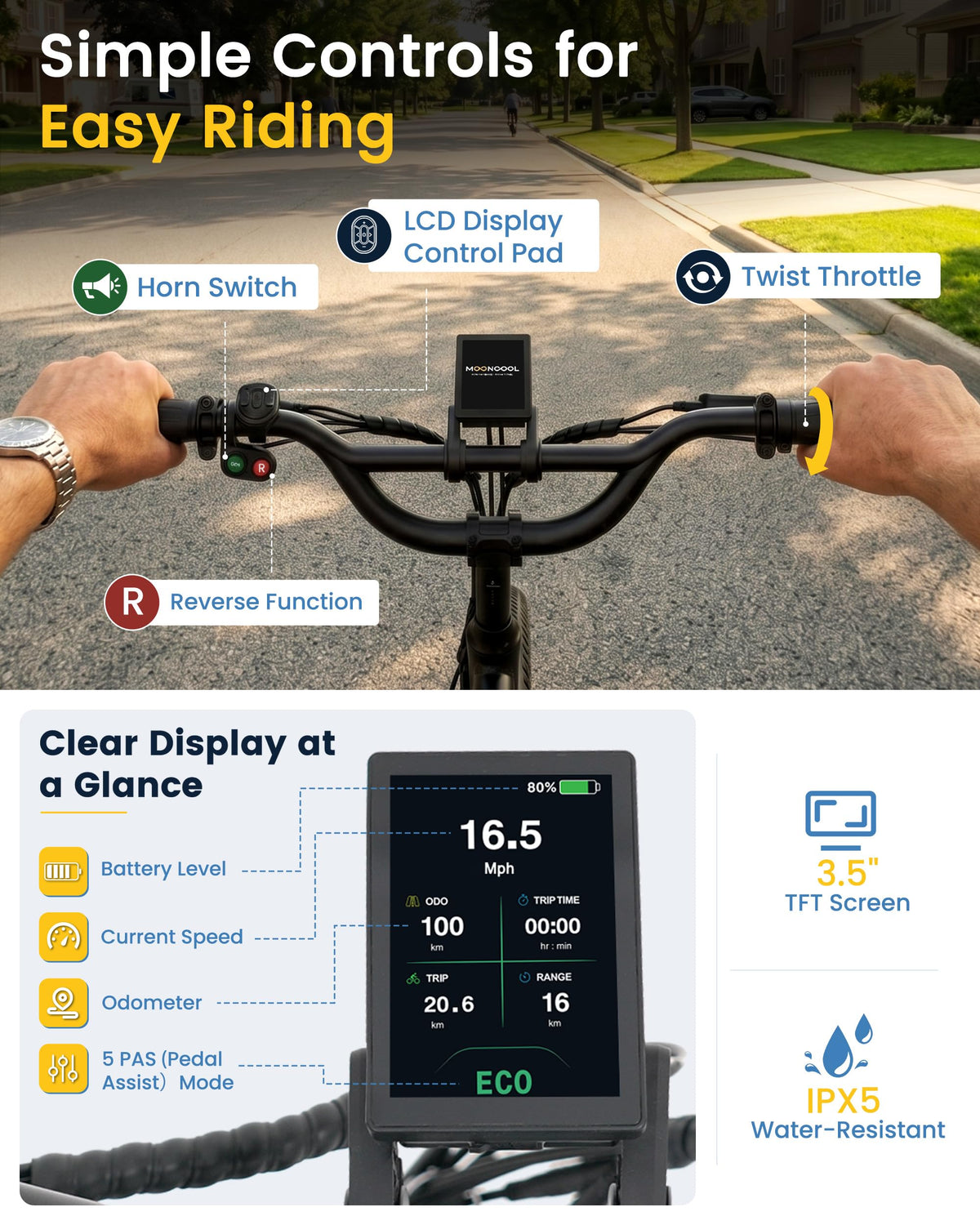 Electric Trike for Adults, 500W 20" Fat Tire Folding Tricycle L61300